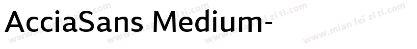 AcciaSans Medium字体转换